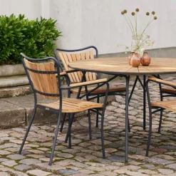 Best Mandalay Marguerit Havebord , Teak/Antracit