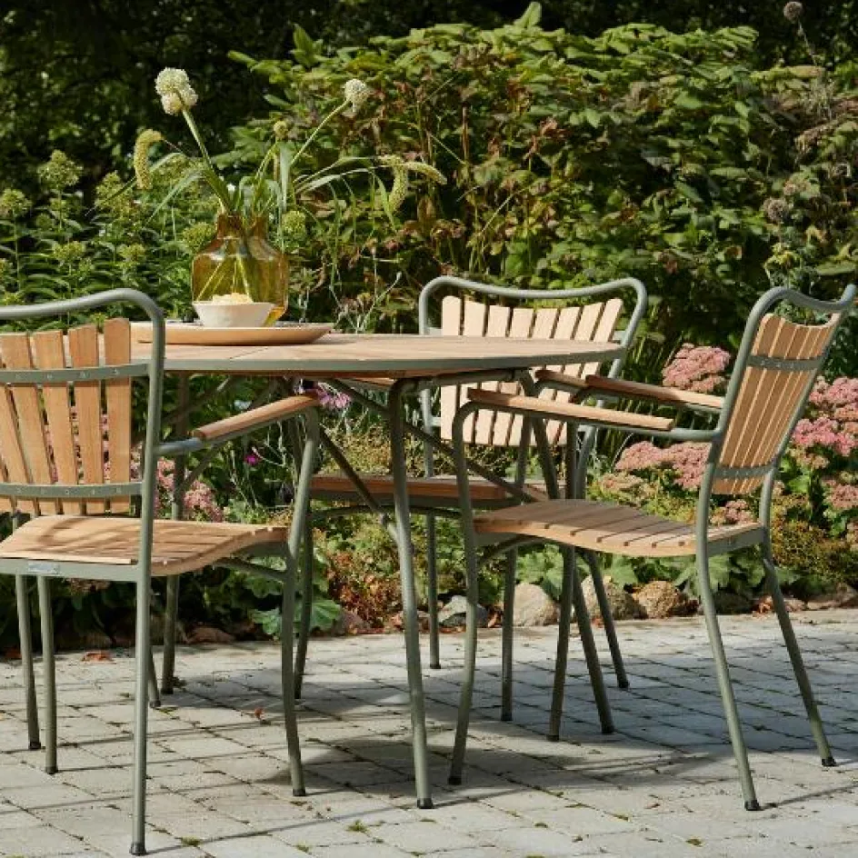 Best Mandalay Marguerit Havebord , Teak/Olivengrøn