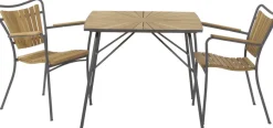Best Mandalay Marguerit Havemøbelsæt m. 2 Stole , Teak/Antracit