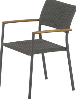Discount Mandalay Siena Havestol m. Teak Armlæn, Antracit