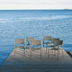 Discount Mandalay Siena Havestol m. Teak Armlæn, Antracit