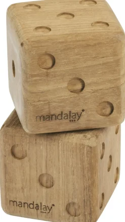 Mandalay Uderum > Sussex Terninger 2 stk. 8 cm, Teak