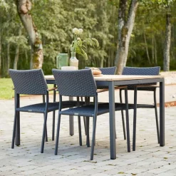 Clearance Mandalay Toscana Havebord , Teak/Antracit