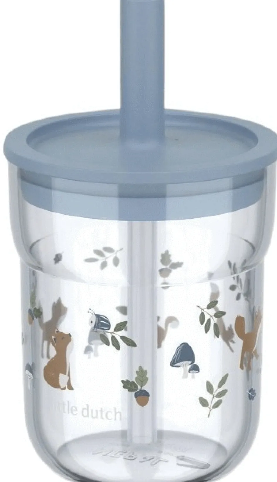 Hot Mepal Mio Børneglas m. Sugerør 250 ml, Forest Friends