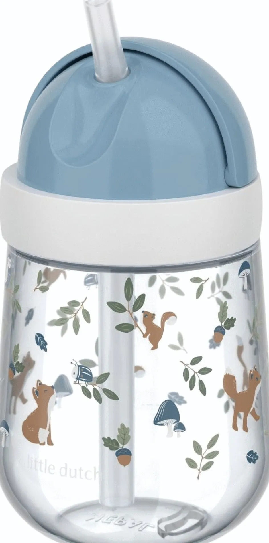 Best Mepal Mio Børnekrus m. Sugerør 300 ml, Forest Friends