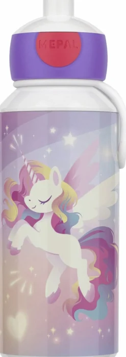 Clearance Mepal Pop-up Campus Drikkeflaske 400 ml, Unicorn Glow