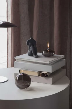 Clearance Mette Ditmer Aura Olielampe H, Smoke Grey