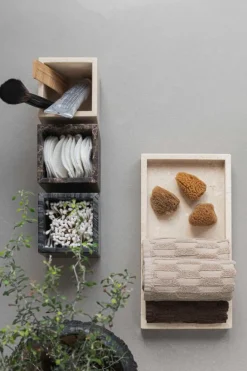 Clearance Mette Ditmer Marble Cube 8,5 cm, Sort/Grå