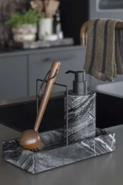Discount Mette Ditmer Marble Opvaskeholder H17,5 cm, Sort/Grå