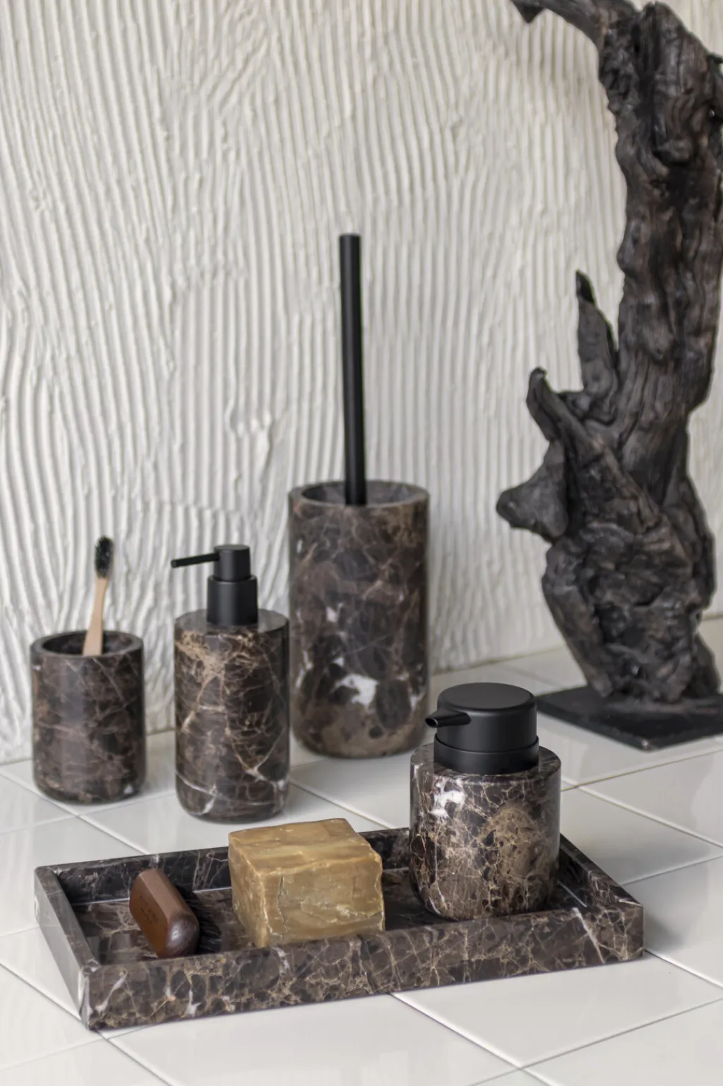 Mette Ditmer Badeværelse > Marble Sæbedispenser, Brun