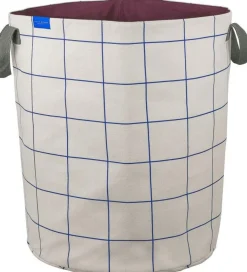 Outlet Mette Ditmer Mesh Vasketøjskurv H50 cm, Cobalt/Sand