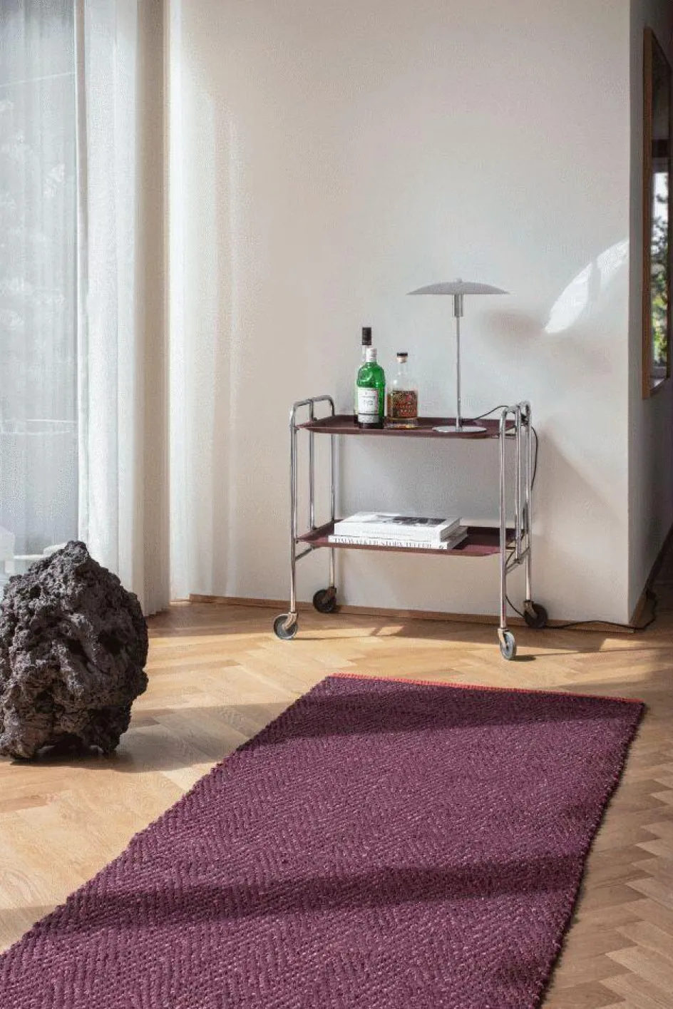 Online Mette Ditmer Notes Løber 80x245 cm, Vinrød