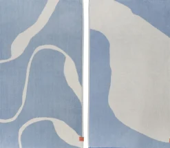 Best Mette Ditmer Nova Arte Håndklæde , Lys Blå/Off-white