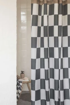 Outlet Mette Ditmer Retro Badeforhæng 150x200 cm, Mørk Grå