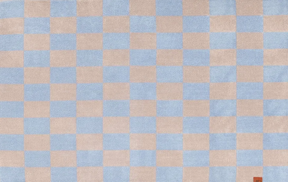 Mette Ditmer Retro Bademåtte 50x80 cm, Lys Blå