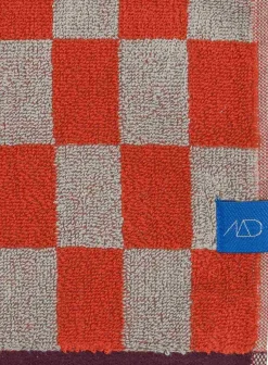 Best Retro Håndklæde 2 stk. 40x55 cm, Dark Orange Håndklæder Og Vaskeklude