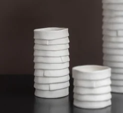 Mette Ditmer Stue|Vaser > Ribbon Vase H, Hvid