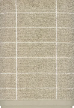 Mette Ditmer Tile Stone Håndklæde , Sand/Off-white
