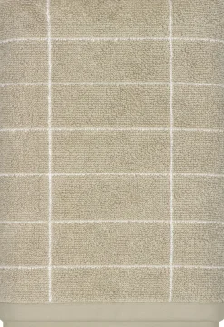 Mette Ditmer Håndklæder Og Vaskeklude|Badeværelse > Tile Stone Håndklæde , Sand/Off-white