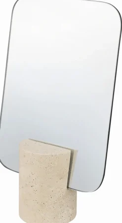 Hot Travertine Spejl 30x18 cm, Linen Spejle