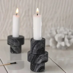 Mette Ditmer Lysestager > Marble Lysestage H, Grå