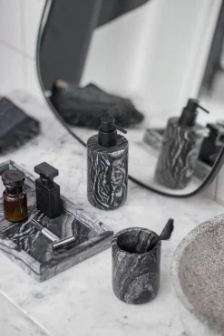 New Mette Ditmer Marble Tandbørstekrus, Sort/Grå