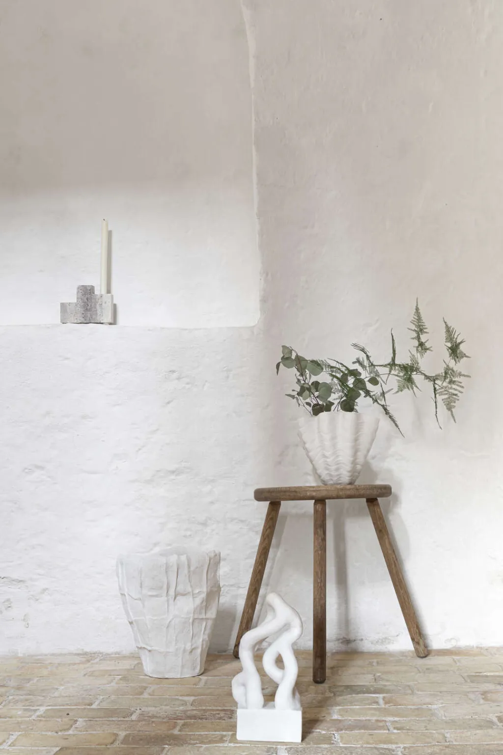 Mette Ditmer Stue|Vaser > Shell Vase H, Off-white
