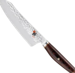 Clearance 6000 MCT Rocking Santoku Kniv 18 cm, Pakkatræ Japanske Knive