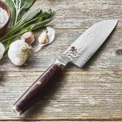 Outlet MIYABI 6000 MCT Santoku Kniv 14 cm, Pakkatræ