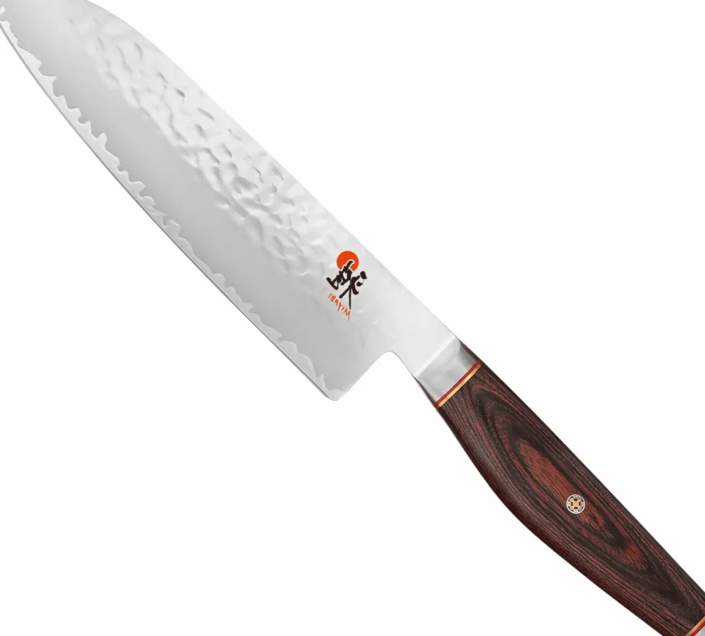 Hot 6000 MCT Santoku Kniv 18 cm, Pakkatræ Japanske Knive