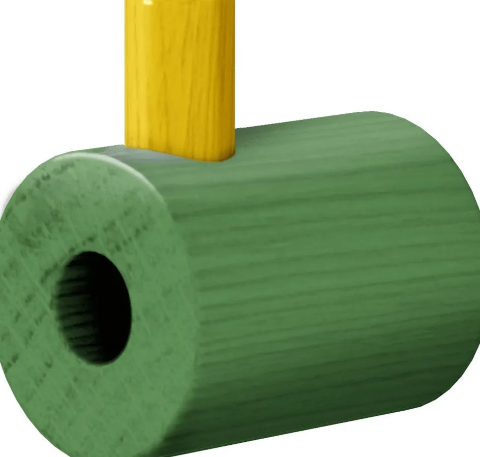 Hot MOEBE Knage 4,2 cm, Grøn/Gul