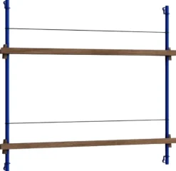 Hot MOEBE Magasinreol S/85x73 cm, Deep Blue/Røget Eg