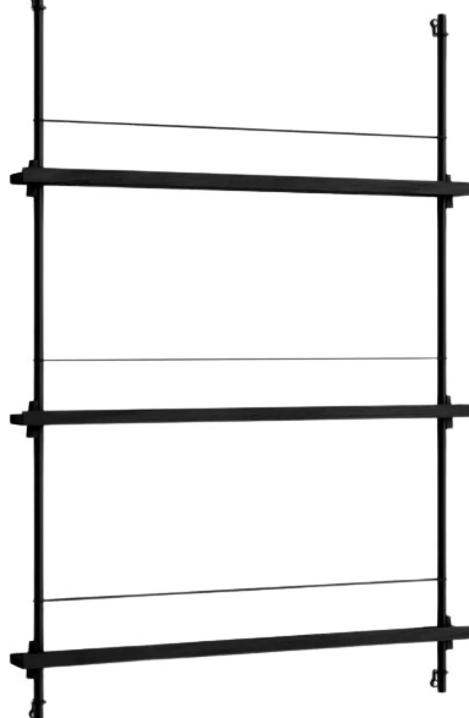 Clearance MOEBE Magasinreol 123x85 cm, Sort