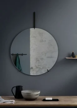 Clearance MOEBE Spejl ?70 cm, Sort