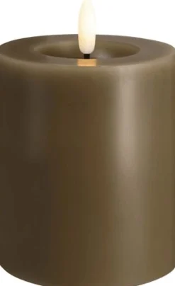 New Bloklys m. Smelteeffekt LED , Stearinlys|Led Stearinlys