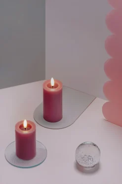 Best Moods & More Bloklys m. Smelteeffekt LED , Vintage Rose