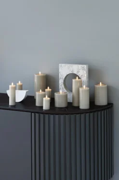 Outlet Moods & More Bloklys m. Smelteeffekt LED , Kit Grey