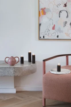 New Bloklys m. Smelteeffekt LED , Stearinlys|Led Stearinlys