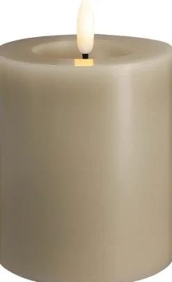 Bloklys m. Smelteeffekt LED , Stearinlys|Led Stearinlys