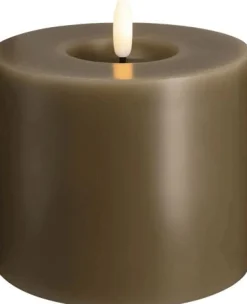 Bloklys m. Smelteeffekt LED , Stearinlys|Led Stearinlys