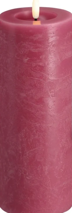Sale Moods & More Bloklys Rustik m. Smelteeffekt LED , Vintage Rose
