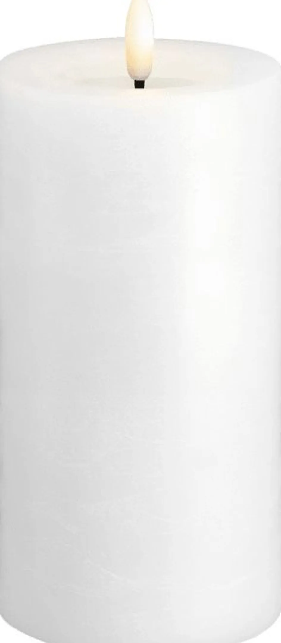 Best Moods & More Bloklys Rustik m. Smelteeffekt LED , Classic White