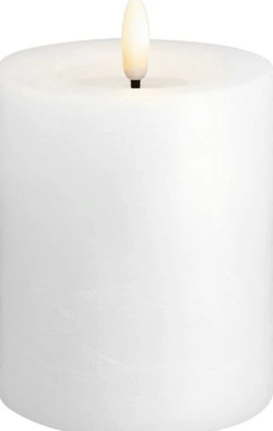 Clearance Moods & More Bloklys Rustik m. Smelteeffekt LED , Classic White