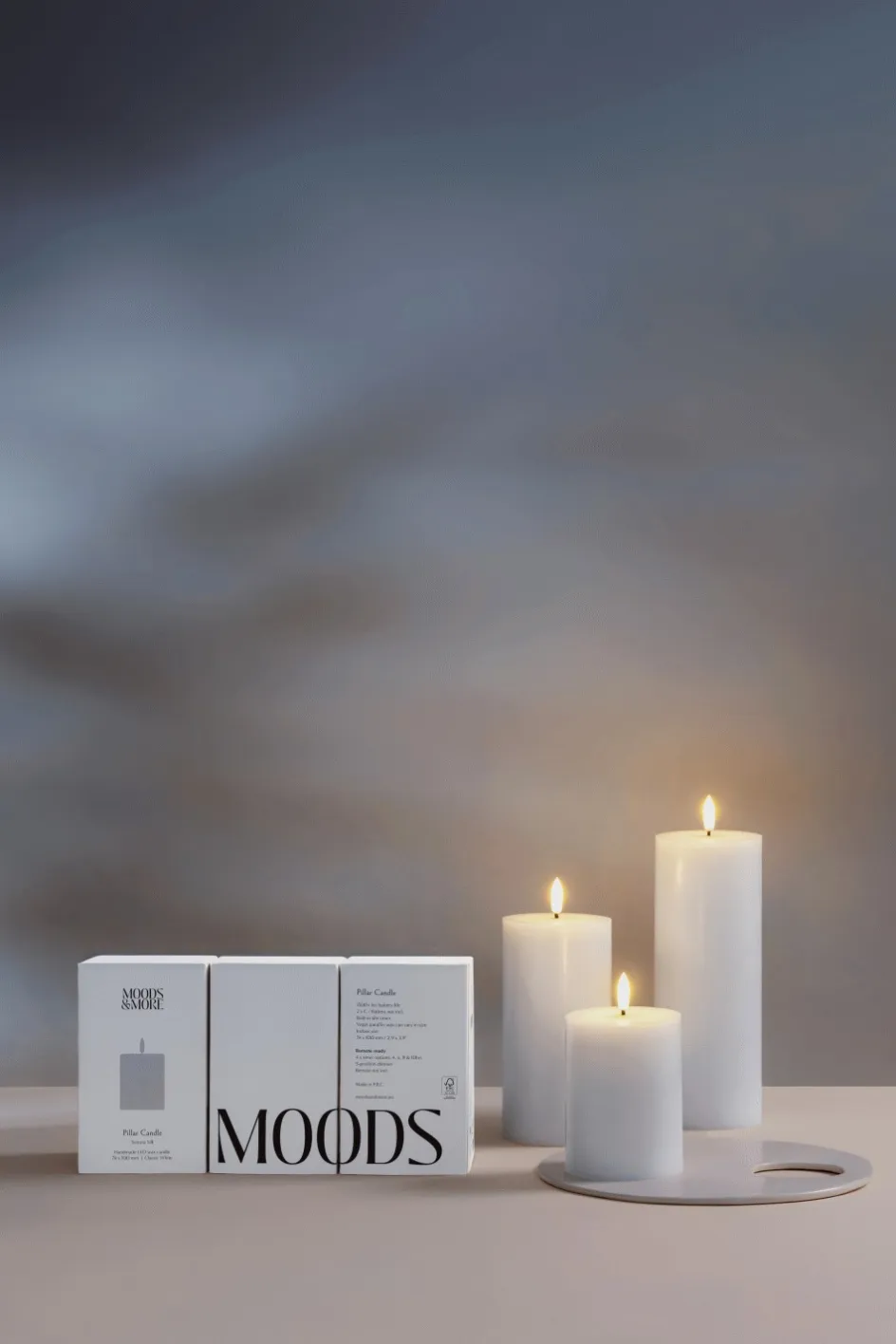 Clearance Moods & More Bloklys LED , Classic White