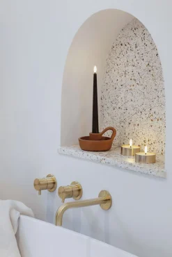 Moods & More Stearinlys|Led Stearinlys > Fyrfadslys m. Smelteeffekt LED Ø6,3xH2,5 cm,