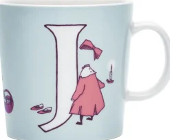 Clearance Moomin Arabia Mumi ABC Krus 40 cl, J