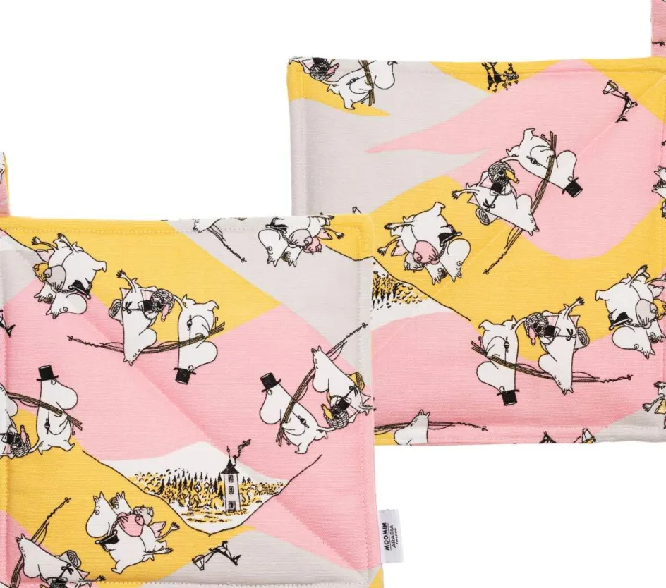 Clearance Moomin Arabia Mumi Grydelapper 2 stk, Familietid