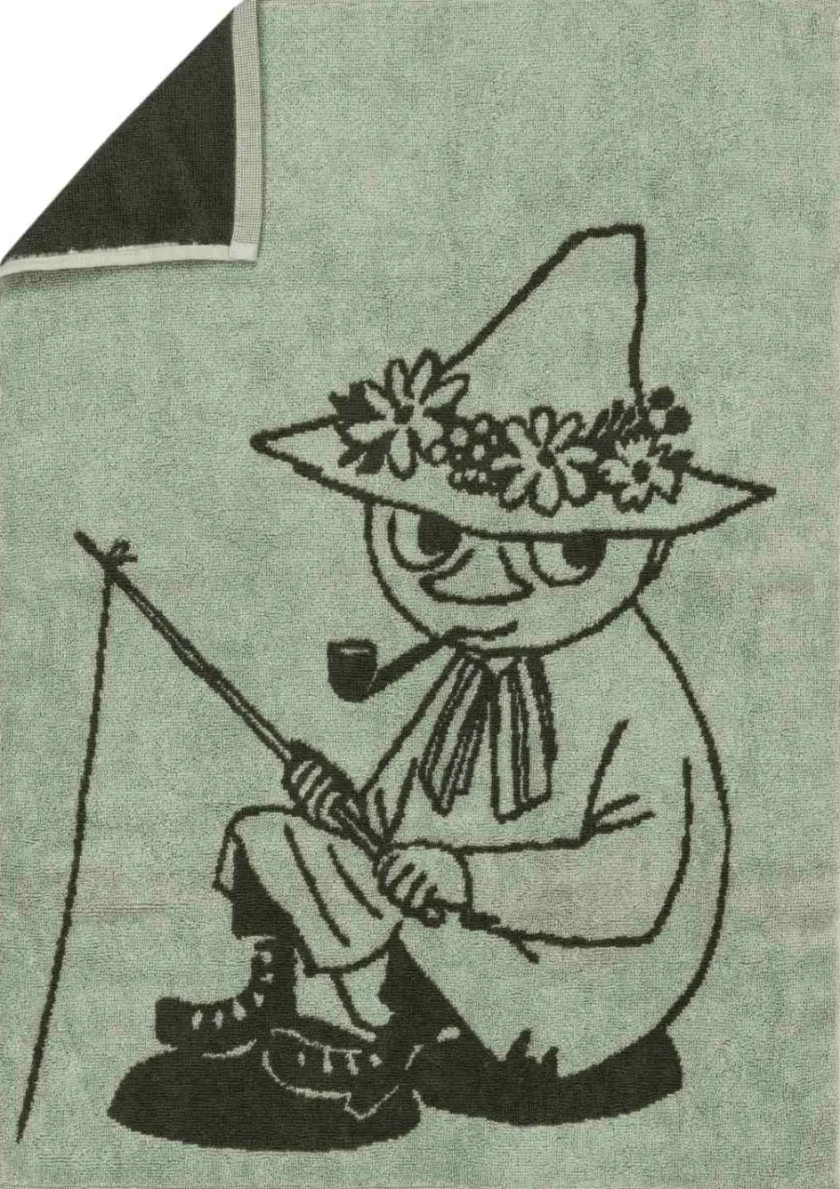 New Moomin Arabia Mumi Håndklæde , Mumrikken/Grøn