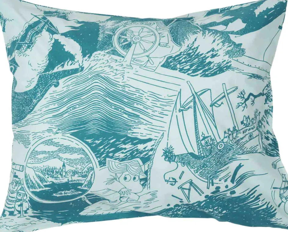 Outlet Moomin Arabia Mumi Pudebetræk 50x70 cm, Sailing