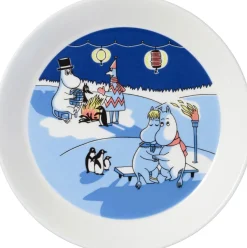 Best Moomin Arabia Mumi Tallerkensæt 19 cm, Lejrbål & Sejlads